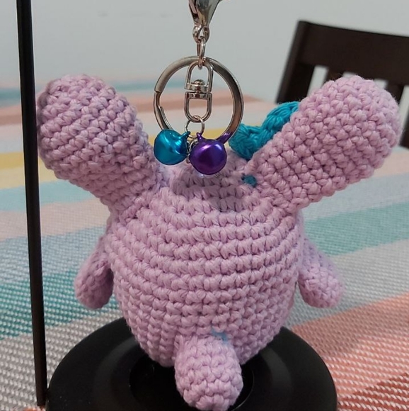 Keychain- lilac bunny‼️ (3/$25) - Picture 3 of 5